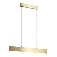 Светильник подвесной LED Step P010PL-L23G4K Maytoni золотой на 1 лампу, основание золотое в стиле современный хай-тек минимализм линейный