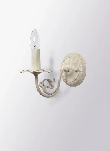 Бра LAME W139.1 Antique White Lucia Tucci без плафона на 1 лампу, основание белое в стиле арт-деко классический 