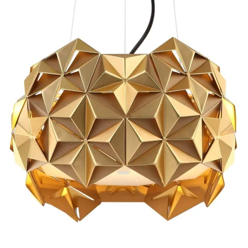 Светильник подвесной Sollicitat 2503-2P Favourite золотой 2 лампы, основание золотое в стиле прованс  фото 4