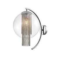Бра Funnel 3008-1W Favourite прозрачный 1 лампа, основание хром в стиле арт-деко 