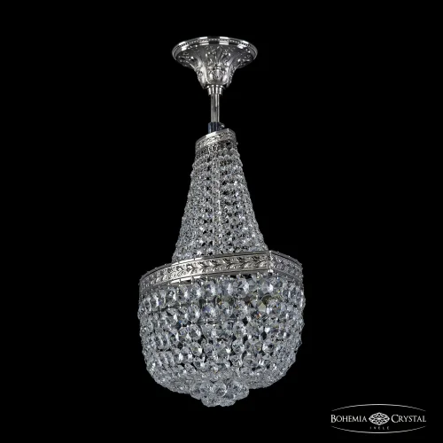 Люстра потолочная хрустальная 19283/H1/45IV Ni Bohemia Ivele Crystal прозрачная на 6 ламп, основание никель в стиле классический sp фото 2