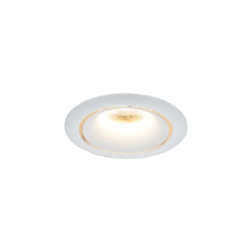 Светильник точечный LED Yin DL031-L12W4K-D-W Maytoni белый 1 лампа, основание белое в стиле современный хай-тек 