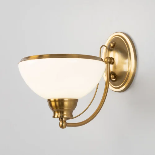 Бра Краков CL401313 Citilux белый на 1 лампу, основание бронзовое жёлтое в стиле современный фото 2