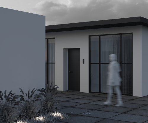 Ландшафтный светильник LED Cane O504FL-L1B3K Maytoni уличный IP65 чёрный на 1 лампу, плафон чёрный в стиле современный хай-тек LED фото 9