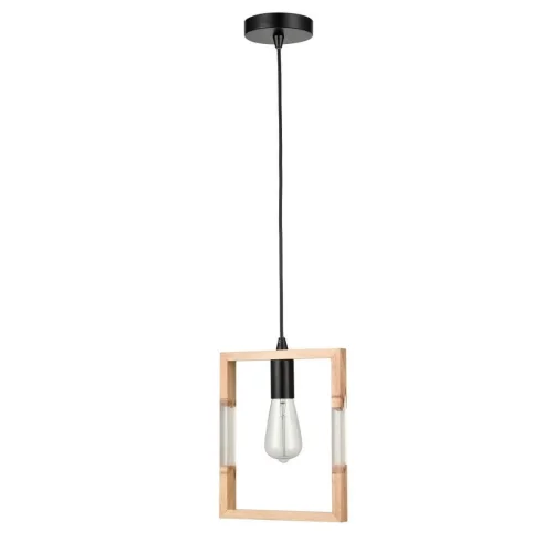 Светильник подвесной лофт Copeland VL6222P01 Vele Luce бежевый на 1 лампу, основание чёрное в стиле лофт 