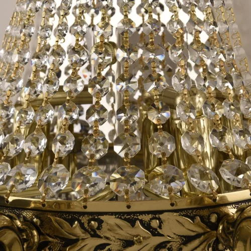 Бра 2201H201B/3/47IV GB Bohemia Ivele Crystal без плафона на 5 ламп, основание золотое прозрачное в стиле классический drops фото 3