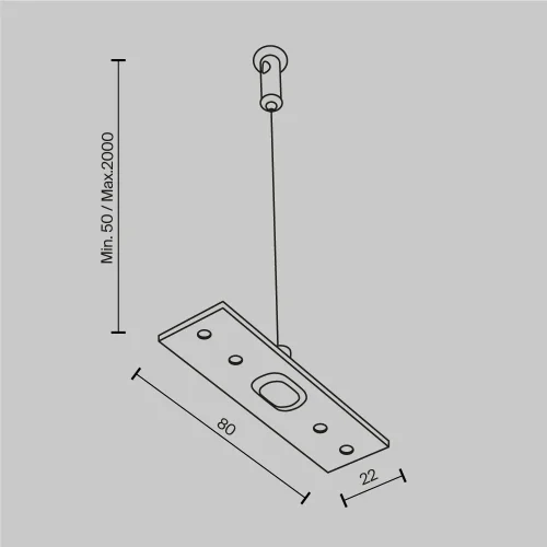 Тросовый подвес 2 шт. Magnetic track system Exility TRA034SW-2W Maytoni белый в стиле современный хай-тек для светильников серии Magnetic track system Exility подвесной магнитный exility тонкая магнитная фото 6