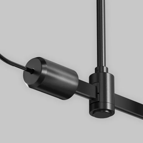Ввод питания боковой Magnetic trаck system Flarity TRA154C-SB1-B Maytoni чёрный в стиле для светильников серии Magnetic trаck system Flarity flarity магнитная фото 2