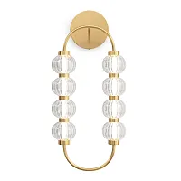 Бра LED Amulet MOD555WL-L11G3K Maytoni прозрачный на 1 лампу, основание золотое в стиле современный арт-деко 