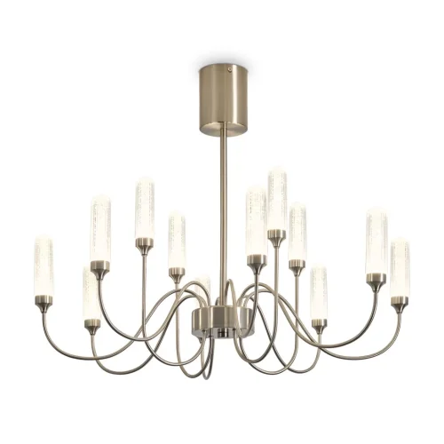 Люстра потолочная LED Alias FR2050CL-L36N Freya прозрачная на 1 лампу, основание никель в стиле классический американский 