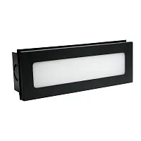 Встраиваемый светильник уличный LED Tipico A1505IN-1BK Arte Lamp уличный IP65 чёрный на 1 лампу, плафон белый в стиле современный LED