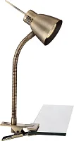 Настольная лампа на прищепке 2477L Globo бронзовая 1 лампа, основание бронзовое металл в стиле 10080 
