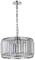 Люстра подвесная Kuper 2115/09/05P Stilfort хром прозрачная на 5 ламп, основание хром в стиле современный 