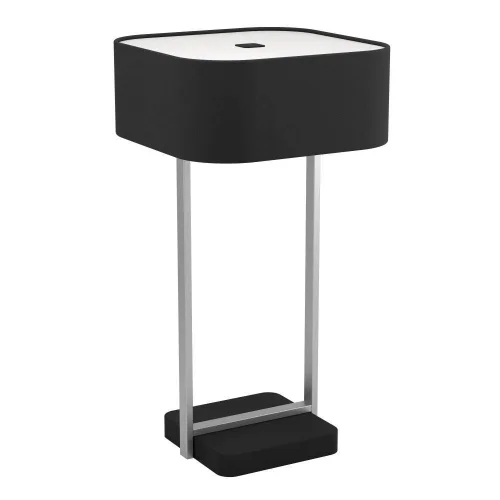 Настольная лампа Savazza 39969 Eglo чёрная на 2 лампы, основание чёрное металл в стиле современный Настольная лампа Savazza 39969 Eglo чёрная на 2 лампы, основание чёрное металл в стиле современный