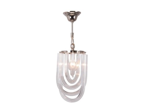 Светильник подвесной 64001/S Newport прозрачный 1 лампа, основание хром никель в стиле классический 