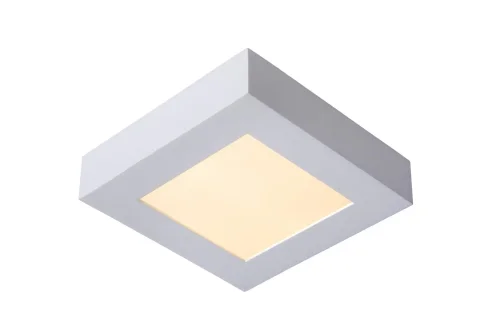 Светильник потолочный LED Brice-Led 28117/17/31 Lucide белый на 1 лампу, основание белое в стиле современный квадраты