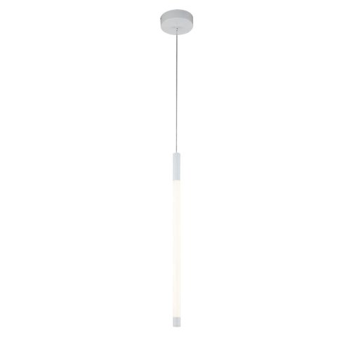 Светильник подвесной LED Vettore V000039L Indigo прозрачный 1 лампа, основание белое в стиле минимализм трубочки фото 3