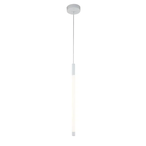 Светильник подвесной LED Vettore V000039L Indigo прозрачный на 1 лампу, основание белое в стиле минимализм трубочки фото 3