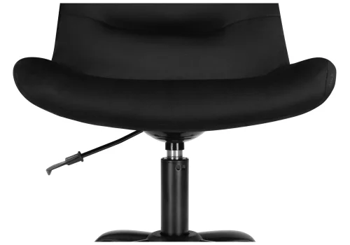 Компьютерное кресло Орди черное 559279 Woodville, чёрный/велюр, ножки/металл/чёрный, размеры - *940***560*650 фото 6