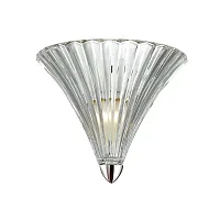 Бра  Iris 1696-1W Favourite прозрачный 1 лампа, основание хром в стиле классический 