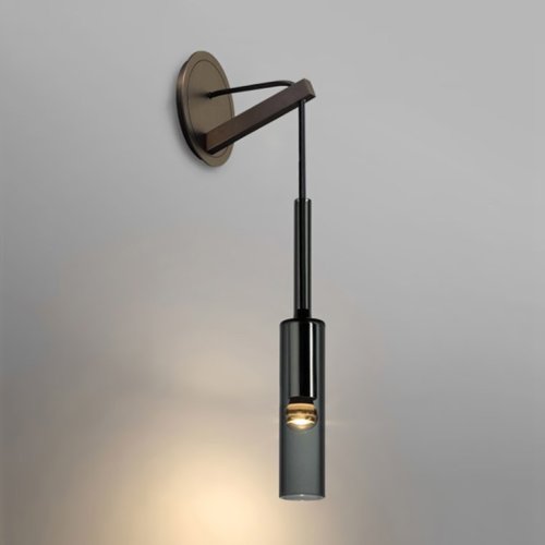 Настенное бра NIGHT WALL 140894-26 ImperiumLoft серый на 1 лампа, основание коричневое в стиле современный  фото 2
