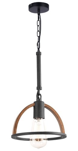 Светильник подвесной лофт Jasmin TL1179H-01BK Toplight бежевый чёрный 1 лампа, основание чёрное в стиле лофт современный 