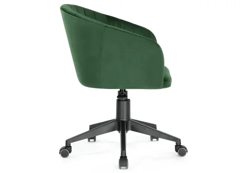 Компьютерное кресло Тибо изумрудный 464220 Woodville, зелёный/велюр, ножки/пластик/чёрный, размеры - *900***600*600 фото 3