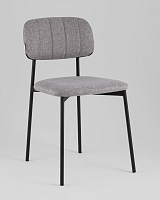 Стул Майло рогожка серый УТ000040137 Stool Group, серый/рогожка, ножки/металл/чёрный, размеры - *****