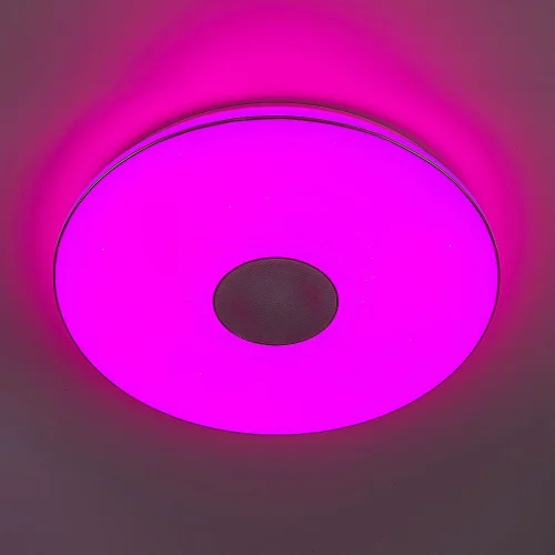 Светильник потолочный LED Старлайт с Bluetooth и пультом Light & Music CL703M100 Citilux белый 1 лампа, основание белое в стиле хай-тек современный с пультом фото 6