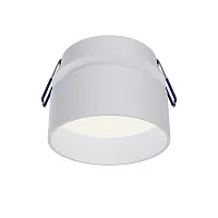 Светильник точечный Amary DL062-GU10-W Maytoni белый 1 лампа, основание белое в стиле хай-тек современный круглый