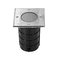 Ландшафтный светильник GROUND 369952 Novotech уличный IP67 чёрный серый 1 лампа, плафон чёрный серый в стиле современный GU10
