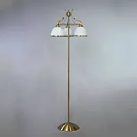 Торшер MA02401F/003 Bronze Ambiente by Brizzi белый на 3 лампы, основание бронзовое в стиле современный 