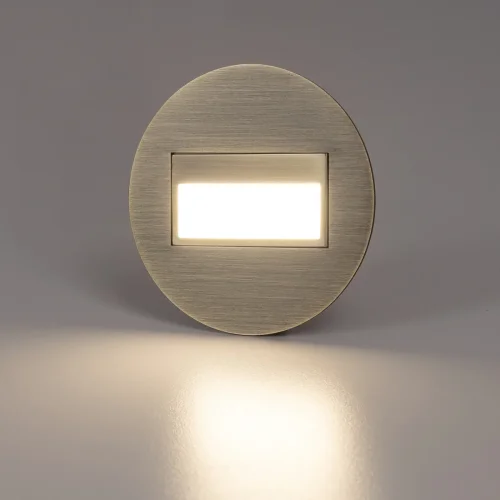 Светильник точечный для лестницы LED Скалли CLD007R3 Citilux бронзовый на 1 лампу, основание бронзовое в стиле современный хай-тек круглый подсветка для лестниц и ступеней фото 4