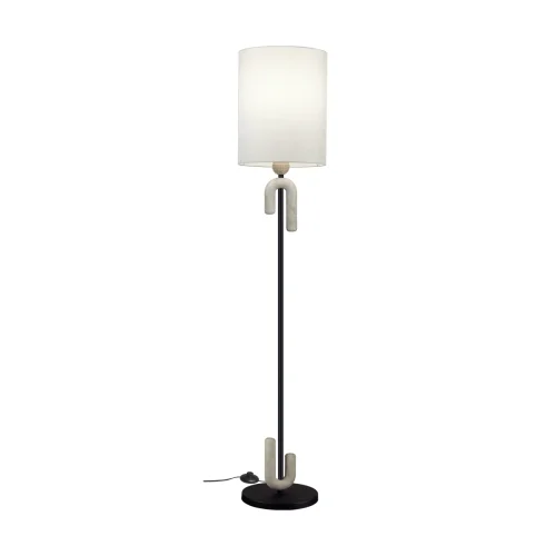 Торшер  Bagel 5410/1F Odeon Light  бежевый 1 лампа, основание чёрное в стиле минимализм
 фото 3