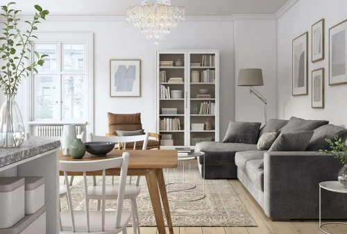 Люстра потолочная Selena 1126/6 Escada прозрачная на 6 ламп, основание белое в стиле классический фото 7