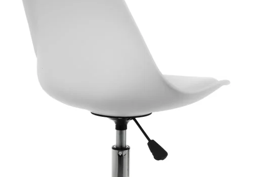 Компьютерное кресло Kolin white 11833 Woodville, белый/искусственная кожа, ножки/металл/хром, размеры - *890***490*560 фото 6