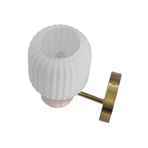 Бра Alegra 8334/1W Lumion белый на 1 лампу, основание бронзовое в стиле классический фото 3 Бра Alegra 8334/1W Lumion белый на 1 лампу, основание бронзовое в стиле классический фото 3