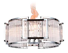 Люстра подвесная Traditional TR5366 Ambrella light прозрачная на 6 ламп, основание хром в стиле классика 