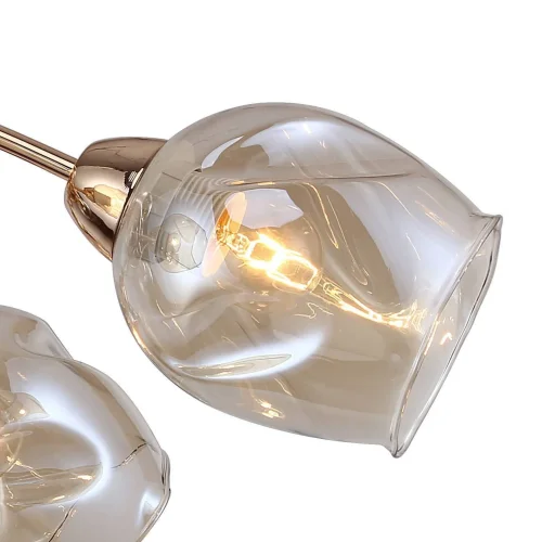 Бра Bento 2190-1W F-promo янтарный прозрачный на 1 лампа, основание золотое в стиле классический современный  фото 2