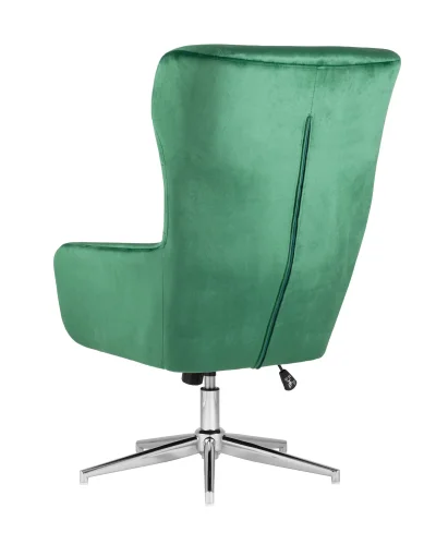 Кресло Артис регулируемое, зеленый УТ000004540 Stool Group, зелёный/велюр, ножки/металл/серебристый, размеры - ****655*680мм фото 5