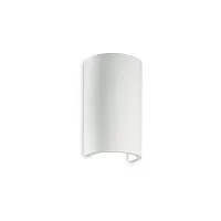 Бра FLASH GESSO AP1 ROUND Ideal Lux белый 1 лампа, основание белое в стиле минимализм современный 