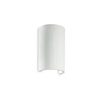 Бра FLASH GESSO AP1 ROUND Ideal Lux белый на 1 лампу, основание белое в стиле минимализм современный 