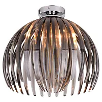 Светильник потолочный Hockessin GRLSP-9539 Lussole серый 1 лампа, основание хром в стиле современный 