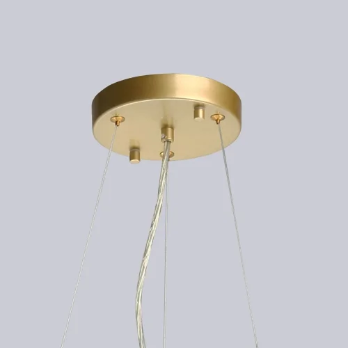 Люстра подвесная Лайма 467010606 MW-Light прозрачная на 6 ламп, основание золотое в стиле современный флористика ветви фото 10
