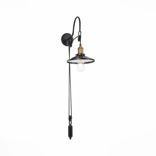 Бра лофт Curiosita  SL270.401.01 ST-Luce коричневый на 1 лампа, основание коричневое в стиле лофт  фото 3