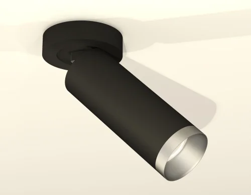 Светильник накладной XM6343203 Ambrella light чёрный 1 лампа, основание чёрное в стиле хай-тек круглый фото 3