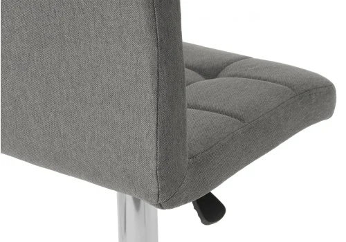 Барный стул Paskal grey 11879 Woodville, серый/ткань, ножки/металл/хром, размеры - *1110***440*500 фото 5