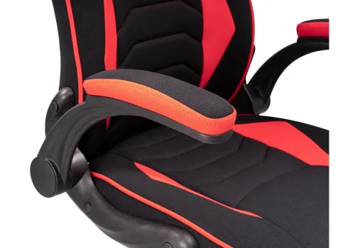 Кресло игровое Plast 1 red / black 11912 Woodville, красный/ткань, ножки/пластик/чёрный, размеры - *1270***670*600 фото 9