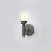Бра Egle 101551-26 ImperiumLoft прозрачный 1 лампа, основание серое в стиле современный 