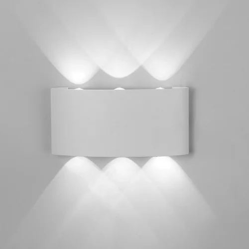 Настенный светильник LED Arcs 6541 Mantra уличный IP54 белый 1 лампа, плафон белый в стиле современный LED фото 3